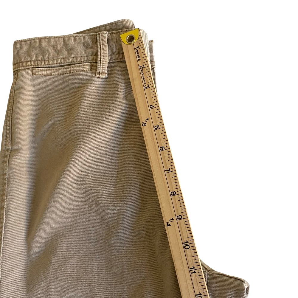 Gap High Rise Wide Leg Crop Khaki Pants Women Size 10 Cotton Twill - Picture 13 of 15